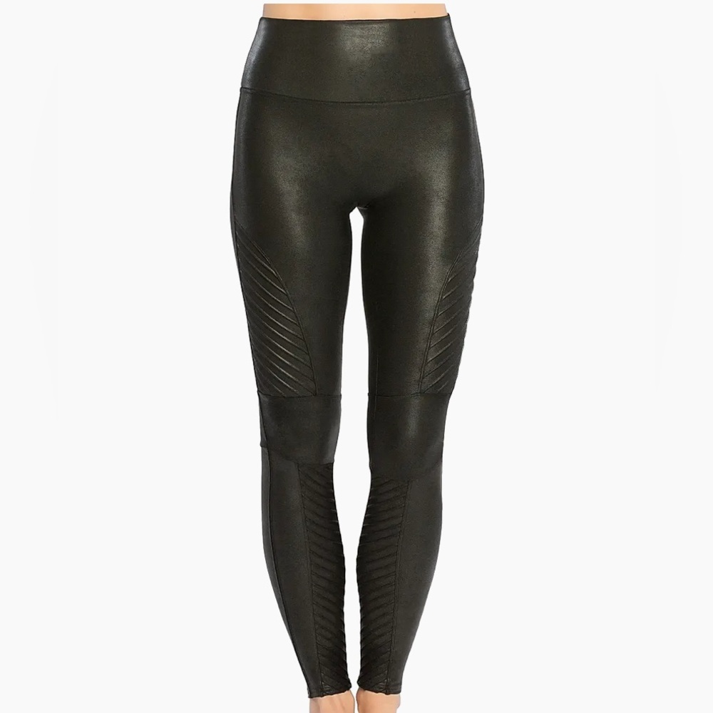 Black Faux SPANX Leather Leggings